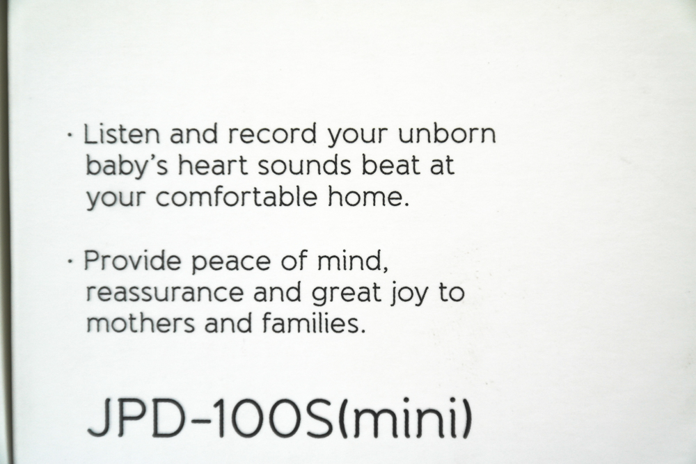 Monitor fetal Angelsound JPD-100S - beneficii inscriptionate pe cutie