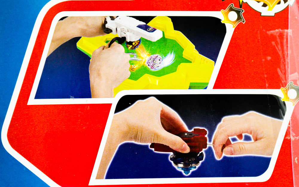 Pictograme care te ajuta sa utilizezi un titirez Beyblade Battle Series